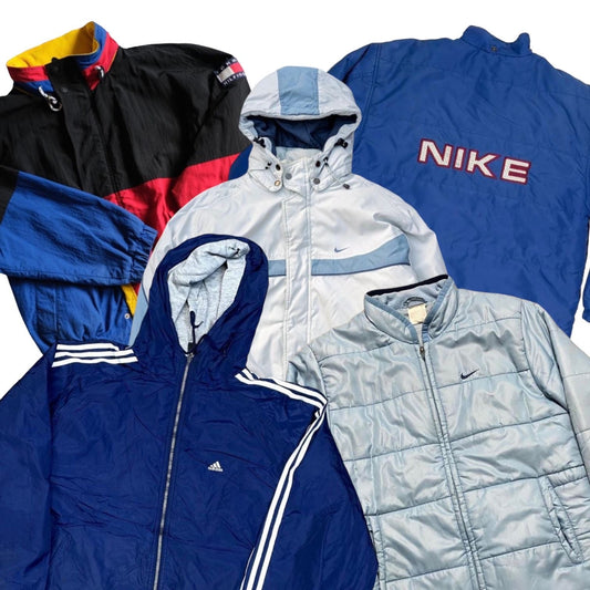 Branded nylon jacket - Vintage Brothers Wholesale USA
