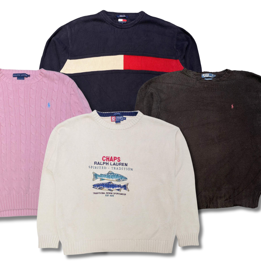 Ralph Lauren & Tommy Hilfiger knitwear - Vintage Brothers Wholesale USA