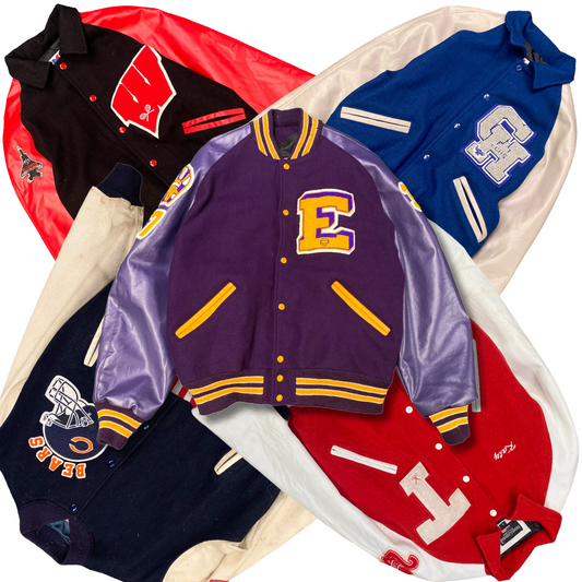 Wool & leather varsity jackets - Vintage Brothers Wholesale USA
